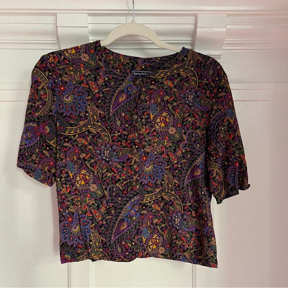 VINTAGE Paisley Top